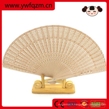 21cm long pliant promotion ventilateur en bambou